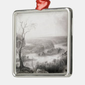 ハープ奏者のフェリー、ウェストヴァージニア メタルオーナメント (左)