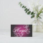 ハープ奏者の名刺のエレガントな華麗さの白熱 名刺 (スタンド正面)