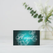 ハープ奏者の名刺のエレガントな華麗さの白熱 名刺 (スタンド正面)