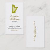 ハープ奏者の名刺 名刺 (正面/裏面)