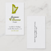 ハープ奏者の名刺 名刺 (正面/裏面)