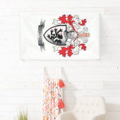 ハープ奏者の家紋の紋章付き外衣 横断幕 (インサイチュ)