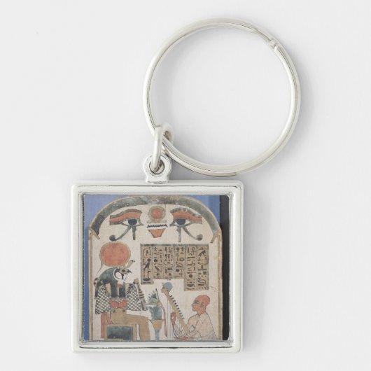 ハープ奏者のDjedkhonsuiuefankh Stela キーホルダー (正面)