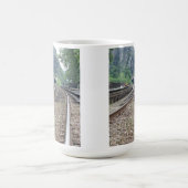 ハープ奏者フェリーWV鉄道線路のマグ コーヒーマグカップ (中央)