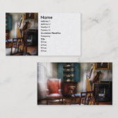 ハープ奏者-コンサートはやがて始まります 名刺 (正面/裏面)