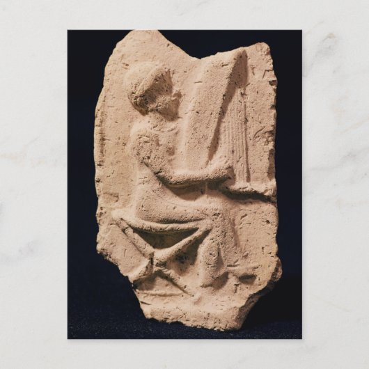 ハープ奏者、紀元前1830年～1600年 ポストカード (正面)