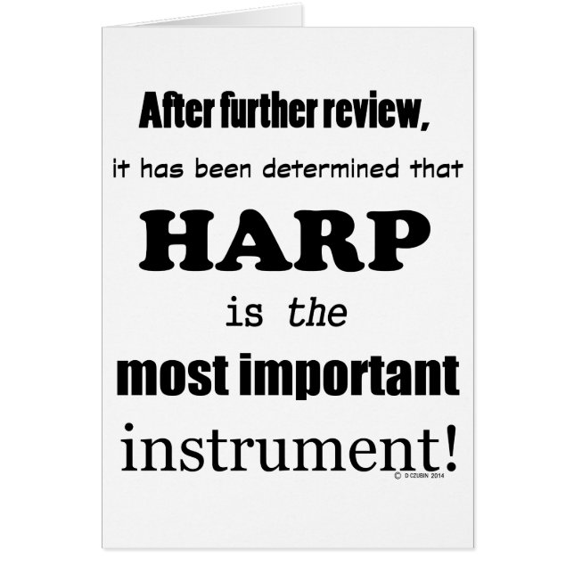 ハープ最も重要な楽器 (正面)