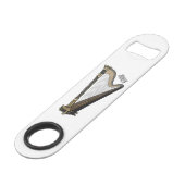 ハープ漫画イラストレーション スピード栓抜き (正面アングル)