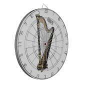 ハープ漫画イラストレーション ダーツボード (正面左)