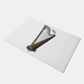 ハープ漫画イラストレーション ドアマット (アングル)