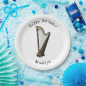 ハープ漫画イラストレーション ペーパープレート (パーティー)