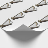 ハープ漫画イラストレーション ラッピングペーパー (角)