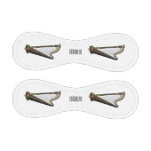 ハープ漫画イラストレーション 野球ボール (パネル)