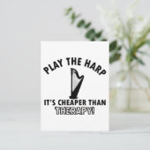 ハープ療法デザイン ポストカード (スタンド正面)