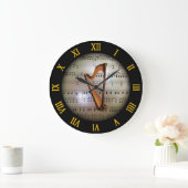 ハープ背景「ミュージカル惑星」 * to ラージ壁時計 (ホーム)