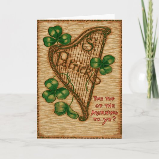 ハープ・オブ・エリン・シャムロック・トップ・オブ・ザ・モーニング カード (正面)
