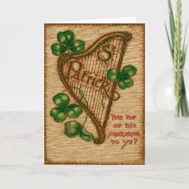 ハープ・オブ・エリン・シャムロック・トップ・オブ・ザ・モーニング カード