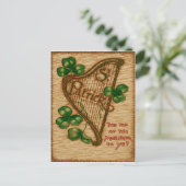 ハープ・オブ・エリン・シャムロック・トップ・オブ・ザ・モーニング ポストカード (スタンド正面)