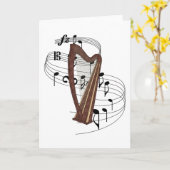 ハープ カード (黄色い花)