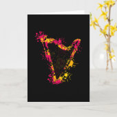 ハープ カード (黄色い花)