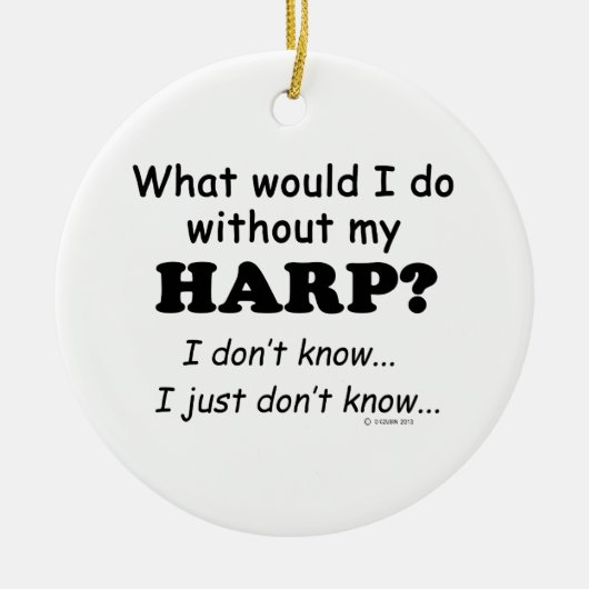 ハープ セラミックオーナメント (正面)