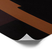 ハープ・プレイヤー音楽絵を描の抽象芸術・アート・デコール ポスター (角)