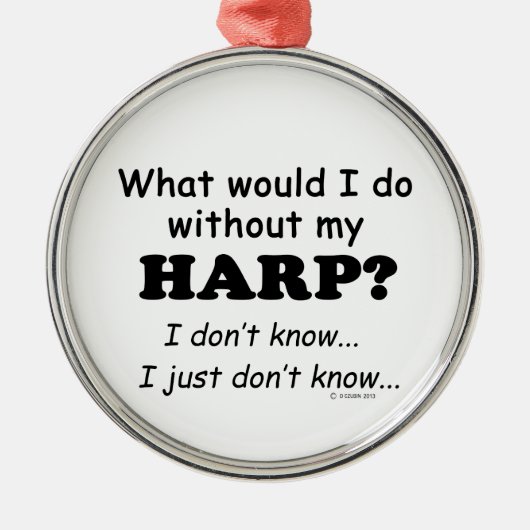 ハープ メタルオーナメント (正面)