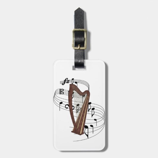 ハープ ラゲッジタグ (正面縦)