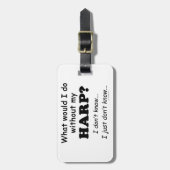 ハープ ラゲッジタグ (正面縦)