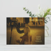 ハープ·リサイタル 招待状 (スタンド正面)