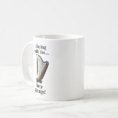 ハープ 楽器 ハープ コーヒーマグカップ (正面左)