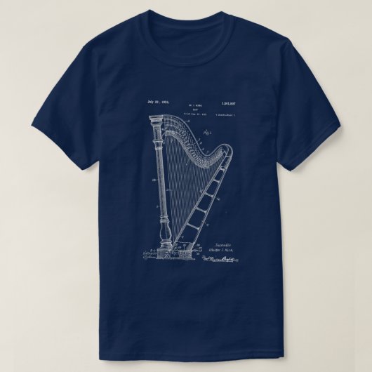 ハープ Tシャツ (デザイン正面)