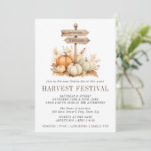 ハーベシンプルストフェスティバルパンプキン招待状 招待状 (スタンド正面)