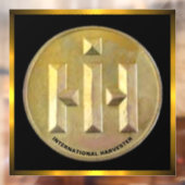 ハーベスタ国際的金ゴールドロゴ ウィンドウサイン (シート2)