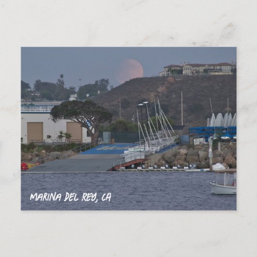 ハーベストすごい・ムーン – マリーナデル・レイ（カリフォルニア州） ポストカード (正面)