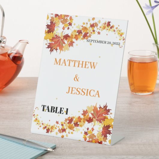 ハーベストのテーブル名記号 台座サイン (インサイチュ)