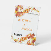 ハーベストのテーブル名記号 台座サイン (正面)