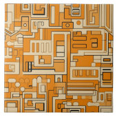 ハーベストウズアプリコモザイクパターン タイル (正面)