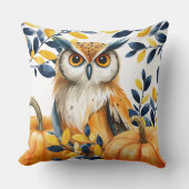 ハーベストオウル & オータムグロー リバーシブル クッション (正面)