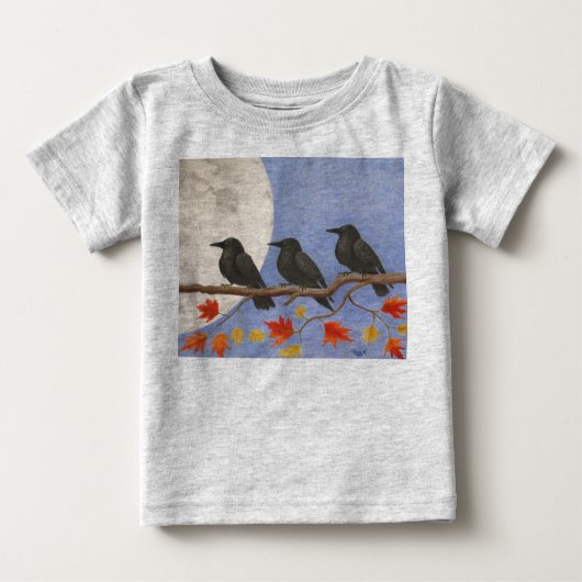 ハーベストカラス乳児Tシャツ ベビーTシャツ (正面)