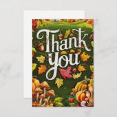 ハーベストカラフル秋秋 サンキューカード (正面/裏面)