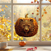 ハーベストガーディアン華美ベアームオータムカボチャアート ウィンドウサイン