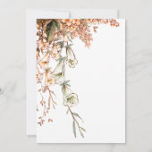 ハーベストガーランドスクリプトエレガント秋の結婚式 招待状 (裏面)