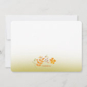 ハーベストタイムのカボチャ 招待状 (裏面)