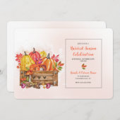 ハーベストタイム招待状 招待状 (正面/裏面)