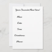 ハーベストタイム招待状 招待状 (裏面)