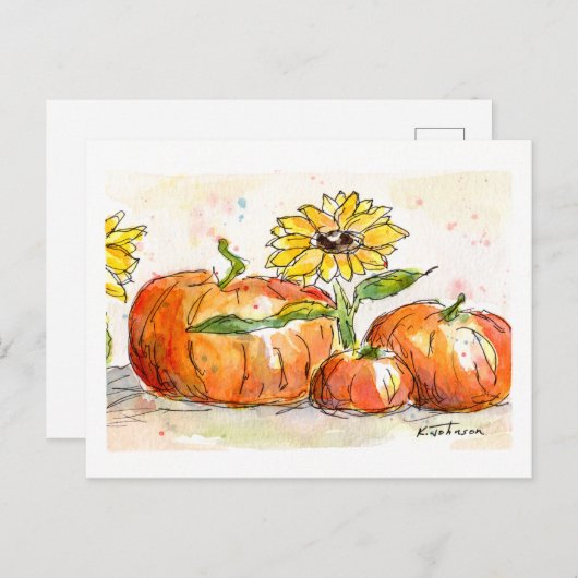 ハーベストタイム水彩はがき ポストカード (正面/裏面)