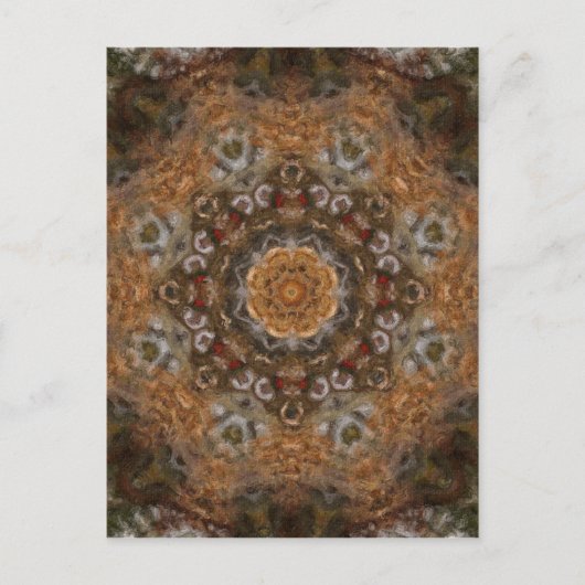 ハーベストデイインパスト万華鏡のように千変万化するパターンアート5 ポストカード (正面)