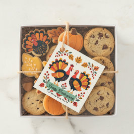 ハーベストトルコフォークアートサンクスギビングパーティー フェイバータグ