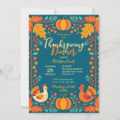 ハーベストトルコフォークアート紅葉感謝祭 招待状 (正面)